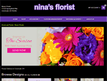 Tablet Screenshot of ninasflorist.com